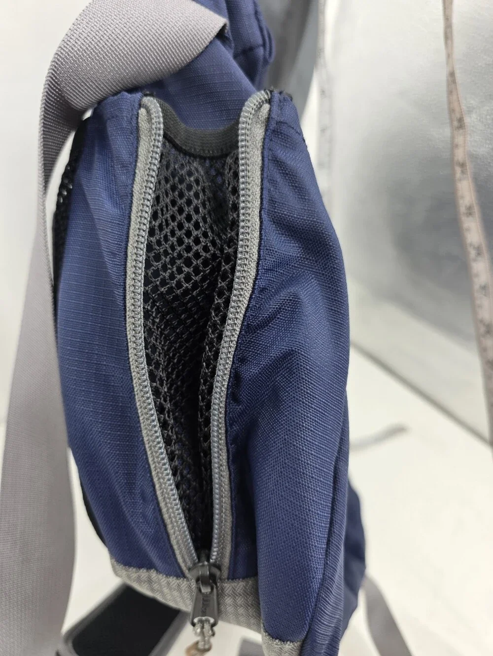 L.L. Bean Nylon Briefcase Messenger Laptop Bag Multi-Pocket Navy Blue Padded.